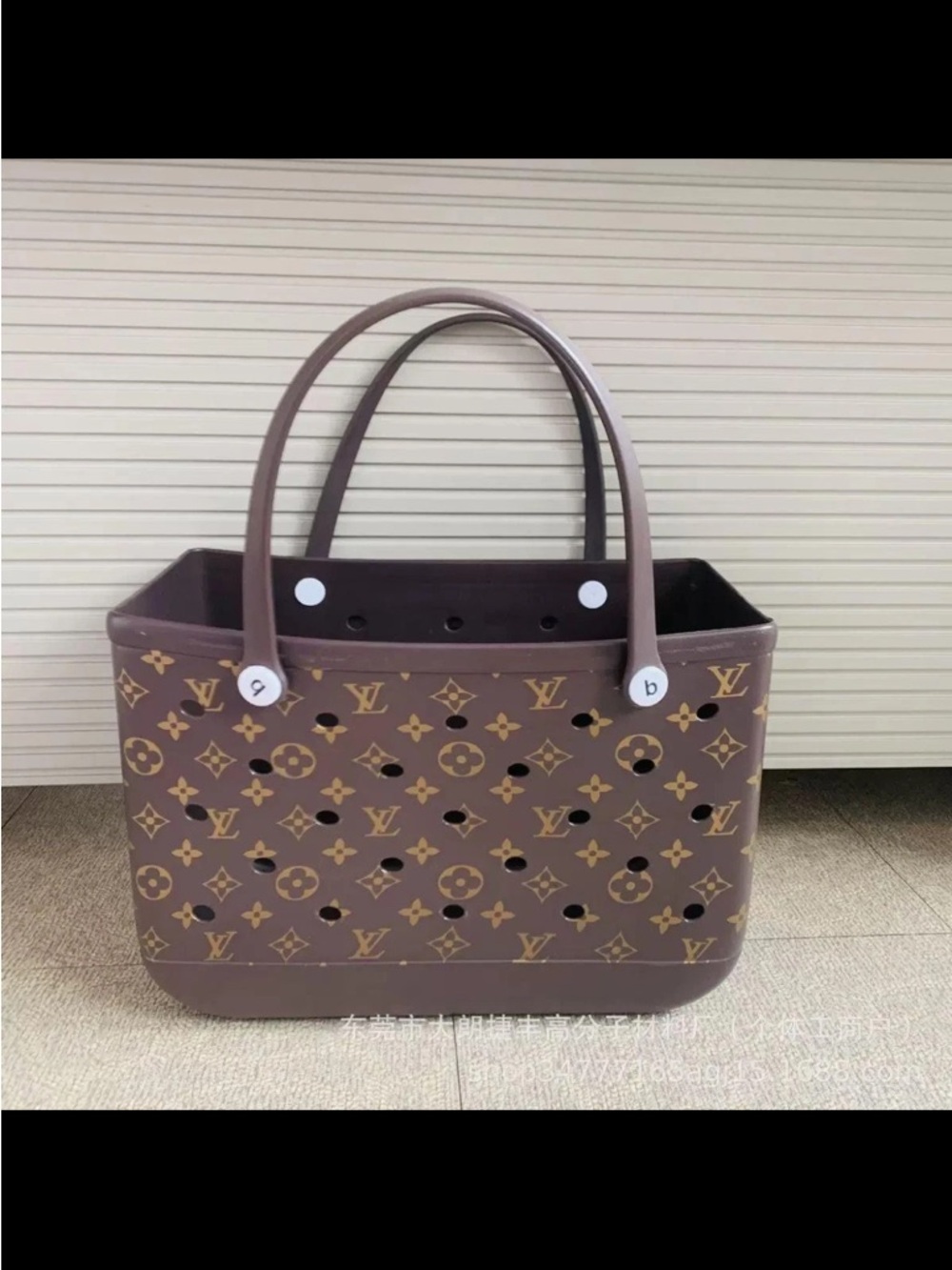 LV Louis.. Vuitton Brown Designer Logo Bogg tote Bag